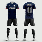 XTeamwear Soccer Uniforms 2026 Global Elite Series - Custom Soccer Jerseys Kit Sublimated for Team(Ocean Blue)