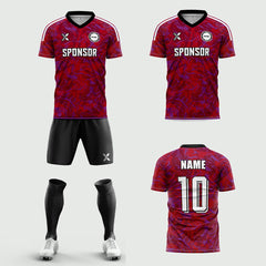 XTeamwear Soccer Uniforms 2026 Global Elite Series - Custom Soccer Jerseys Kit Sublimated for Team(Rose red)