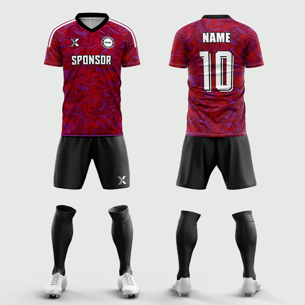 XTeamwear Soccer Uniforms 2026 Global Elite Series - Custom Soccer Jerseys Kit Sublimated for Team(Rose red)