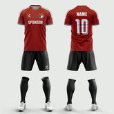 XTeamwear Soccer Uniforms 2026 Global Elite Series - Custom Soccer Jerseys Kit Sublimated for Team(Sports Red)