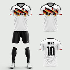 XTeamwear Soccer Uniforms 2026 Global Elite Series - Custom Soccer Jerseys Kit Sublimated for Team(white)