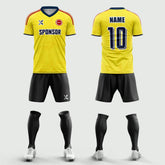 XTeamwear Soccer Uniforms 2026 Global Elite Series - Custom Soccer Jerseys Kit Sublimated for Team(yellow)