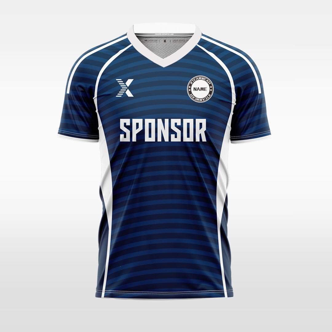 XTeamwear Soccer Uniforms Arrange horizontal lines - Custom Soccer Jerseys Kit Sublimated for Team