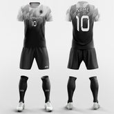 XTeamwear Soccer Uniforms Black and Grey / S Gradient Argyle-Print - Custom Soccer Jerseys Kit Design