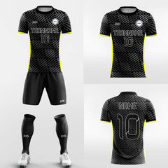 XTeamwear Soccer Uniforms Black Block - Custom Soccer Jerseys Kit Sublimated for Club FT260125S