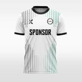 XTeamwear Soccer Uniforms black-green / S Two-color vertical stripes - Custom Design Soccer Jersey for Men Sublimation