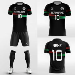 XTeamwear Soccer Uniforms Black Music - Custom Soccer Jerseys Kit Sublimated Design