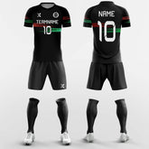 XTeamwear Soccer Uniforms Black Music - Custom Soccer Jerseys Kit Sublimated Design