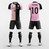 XTeamwear Soccer Uniforms Black & Pink / XS Aquila - Custom Soccer Jerseys Kit Sublimated for Women
