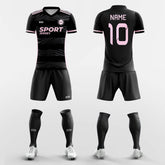 XTeamwear Soccer Uniforms Black / S Aura - Custom Soccer Jerseys Kit Sublimated Design