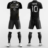 XTeamwear Soccer Uniforms Black / S Auspicious Cloud - Custom Soccer Jerseys Kit Sublimated Design