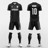 XTeamwear Soccer Uniforms black / S electrocardiogram - Custom Soccer Jerseys Kit Sublimated for Team