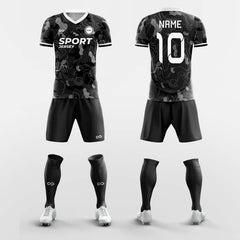 XTeamwear Soccer Uniforms Black / S Foam - Custom Soccer Jerseys Kit Sublimated for Club FT260123S