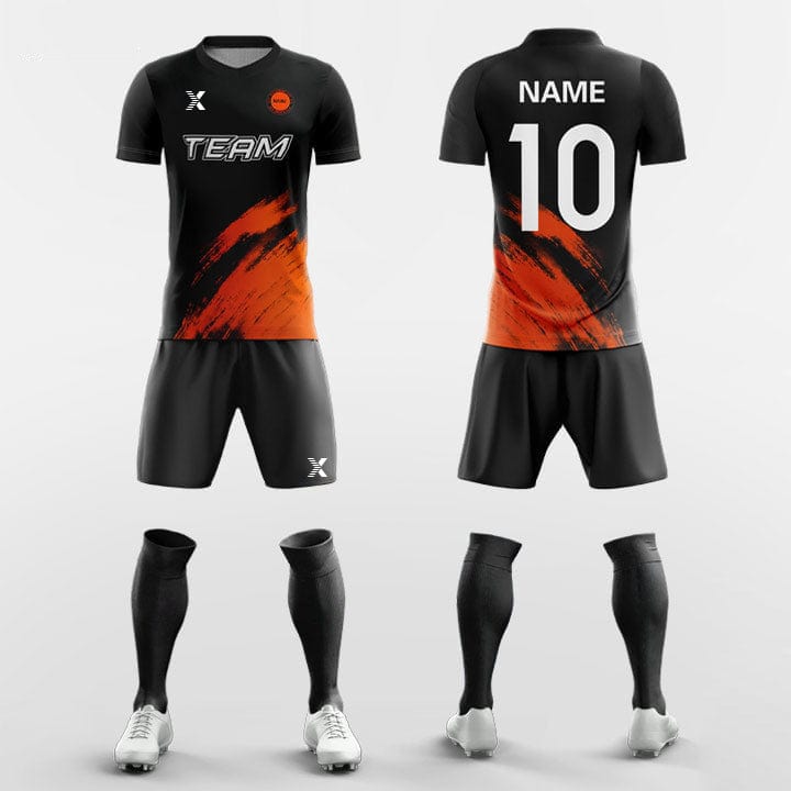 XTeamwear Soccer Uniforms Black / S Ink Painting - Custom Soccer Jerseys Kit Sublimation for Youth