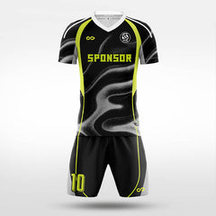 XTeamwear Soccer Uniforms black / S Iridescent Edge - Custom Soccer Jerseys Kit Sublimated for Team - WS204GCHCFX3