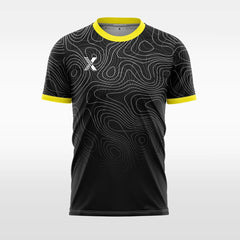 XTeamwear Soccer Uniforms black / S Psychedelic lines - Custom Soccer Jerseys Kit Sublimated for Team