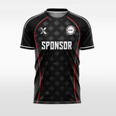 XTeamwear Soccer Uniforms black / S rhombus lattice - Custom Design Soccer Jersey for Men Sublimation