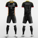 XTeamwear Soccer Uniforms Black / S Vintage - Custom Soccer Jerseys Kit Sublimation for University