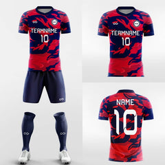 XTeamwear Soccer Uniforms Blood - Custom Soccer Jerseys Kit Sublimated for Team FT260113S