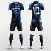 XTeamwear Soccer Uniforms Blue Diamond - Custom Soccer Jerseys Kit Sublimated Design