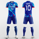 XTeamwear Soccer Uniforms Blue Ice - Custom Soccer Jerseys Kit Sublimated Design