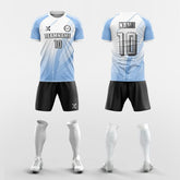 XTeamwear Soccer Uniforms blue / S Custom Soccer Jersey kit – Minimalist Style with Subtle Pattern