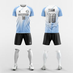 XTeamwear Soccer Uniforms blue / S Custom Soccer Jersey kit – Minimalist Style with Subtle Pattern