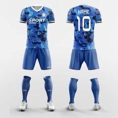 XTeamwear Soccer Uniforms Blue / S Foam - Custom Soccer Jerseys Kit Sublimated for Club FT260123S
