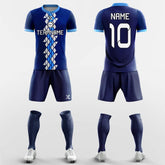 XTeamwear Soccer Uniforms Blue / S Geometric Storm - Custom Soccer Jerseys Kit Sublimated for Team FT260214S