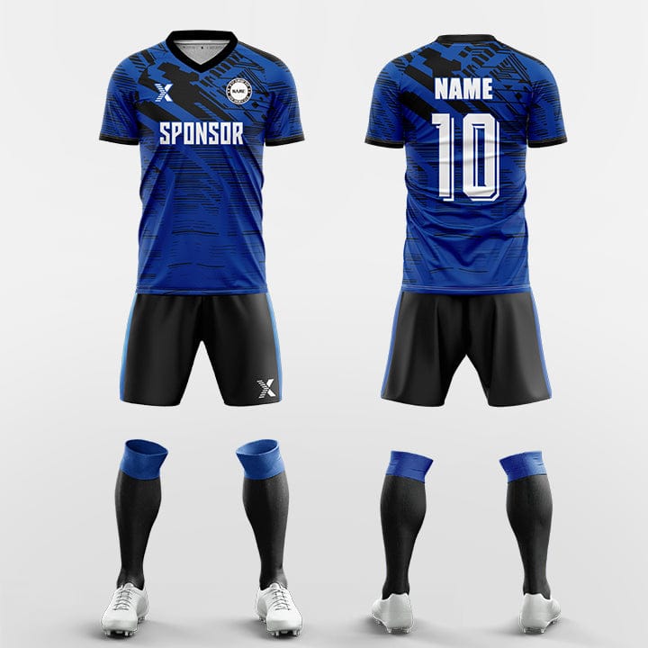 XTeamwear Soccer Uniforms blue / S Laser Mech - Custom Soccer Jerseys Kit Sublimated for Team