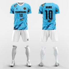 XTeamwear Soccer Uniforms Blue / S Paintbrush-Custom Soccer Jerseys Kit Sublimated Design