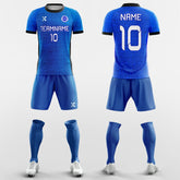 XTeamwear Soccer Uniforms Blue / S Screen Print - Custom Soccer Jerseys Kit Sublimation for League