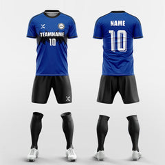 XTeamwear Soccer Uniforms Blue / S Stepped - Custom Soccer Jerseys Kit Sublimated for Team