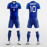 XTeamwear Soccer Uniforms Blue / S Stripe - Custom Soccer Jerseys Kit Sublimated for Club
