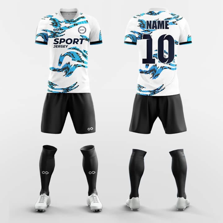 XTeamwear Soccer Uniforms Blue / S Windows - Sublimated Design Custom Soccer Jerseys Set