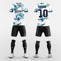 XTeamwear Soccer Uniforms Blue / S Windows - Sublimated Design Custom Soccer Jerseys Set