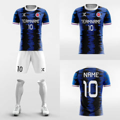 XTeamwear Soccer Uniforms Brushwork-Custom Soccer Jerseys Kit Sublimated Design