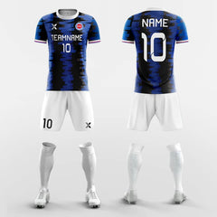 XTeamwear Soccer Uniforms Brushwork-Custom Soccer Jerseys Kit Sublimated Design