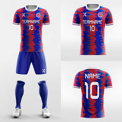 XTeamwear Soccer Uniforms Brushwork-Custom Soccer Jerseys Kit Sublimated Design