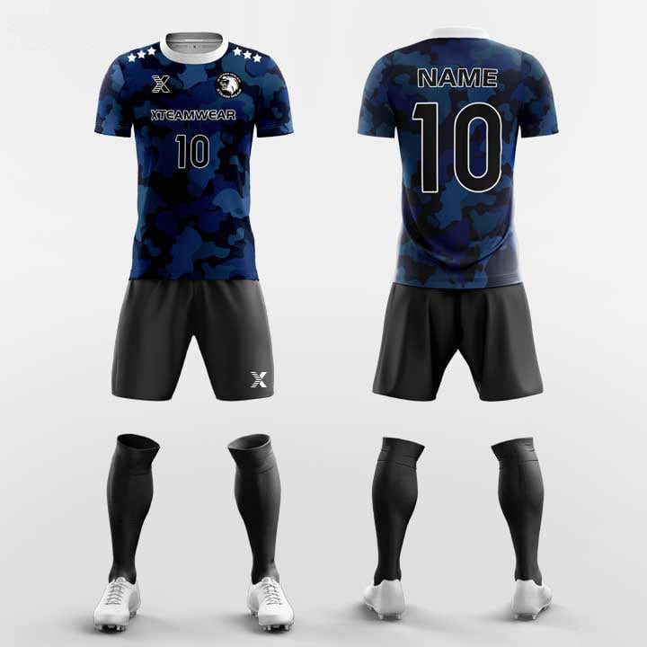 XTeamwear Soccer Uniforms Camo - Custom Soccer Jerseys Kit Sublimated for Youth