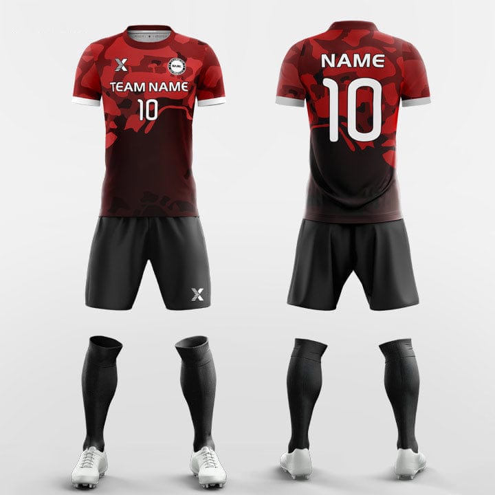 XTeamwear Soccer Uniforms Camouflage - Custom Soccer Jerseys Kit Sublimated for Kids