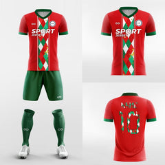 XTeamwear Soccer Uniforms Christmas Classic - Custom Sublimation Short Sleeve Soccer Kits