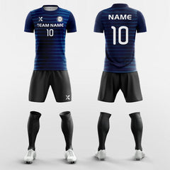 XTeamwear Soccer Uniforms Classic Stripe - Custom Soccer Jerseys Kit Sublimated for University