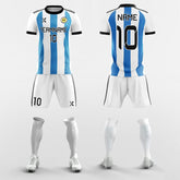 XTeamwear Soccer Uniforms Classic Stripe - Custom Soccer Jerseys Kit Sublimated for Youth