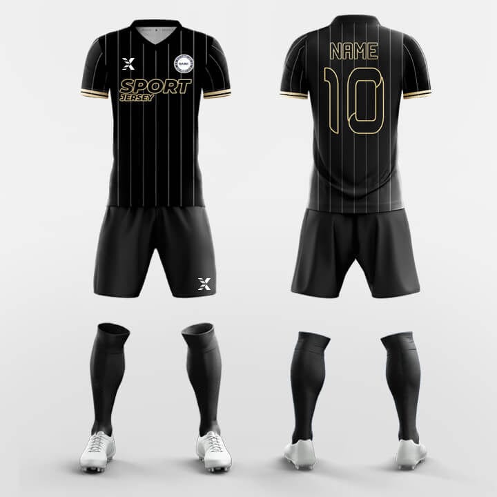 XTeamwear Soccer Uniforms Classic Stripes - Custom Soccer Jerseys Kit Sublimated for Club FT260227S