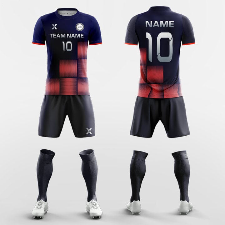 XTeamwear Soccer Uniforms Color Block - Custom Soccer Jerseys Kit Sublimated for Kids