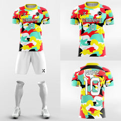 XTeamwear Soccer Uniforms Cool Camouflage - Custom Soccer Jerseys Kit Sublimated Design
