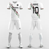 XTeamwear Soccer Uniforms Cool Ribbon - Custom Soccer Jerseys Kit White Design