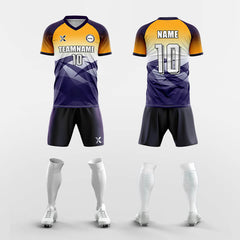 XTeamwear Soccer Uniforms Custom Gradient Soccer Jersey Kit – Modern Geometric Teamwear with Name & Number