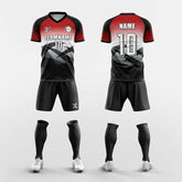 XTeamwear Soccer Uniforms Custom Gradient Soccer Jersey Kit – Modern Geometric Teamwear with Name & Number